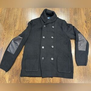 Polo Ralph Lauren Men's Black Shawl Neck Button Front Cardigan Sweater Size L